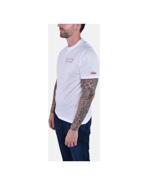 Mc2 Saint Barth Blue T-Shirts for men