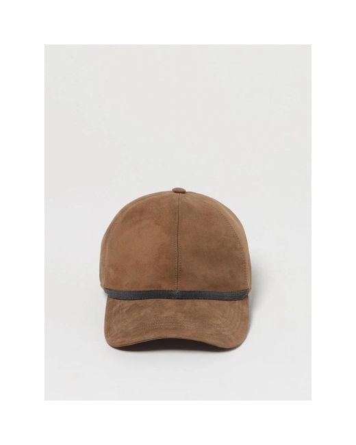 Caps di Brunello Cucinelli in Brown da Uomo