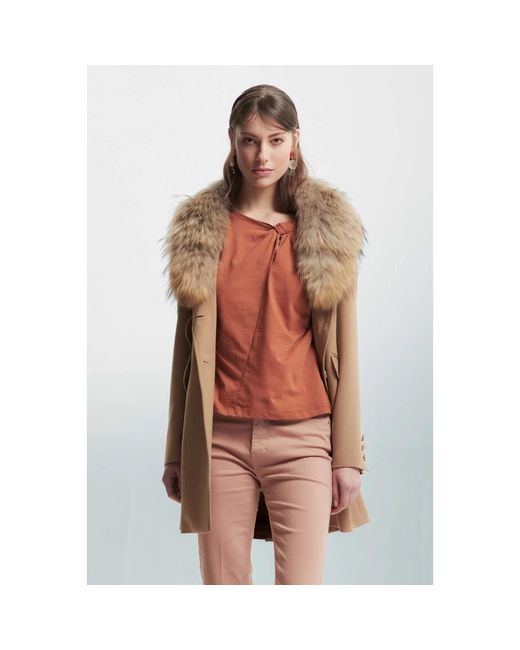 Kocca Faux Fur & Shearling Jackets in het Brown