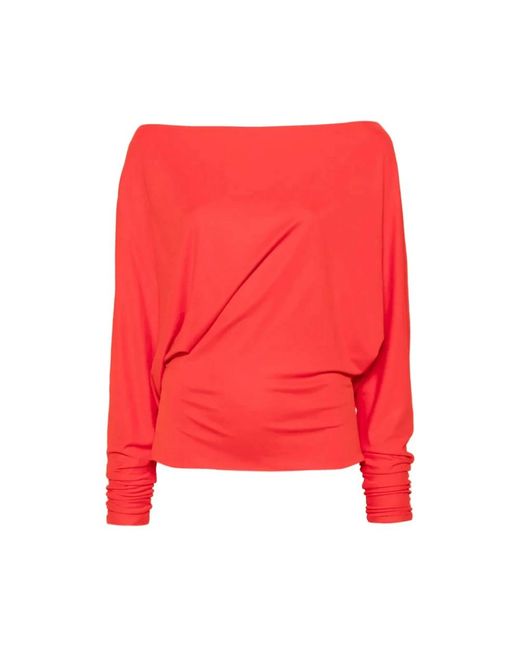 Khaite Red Blouses