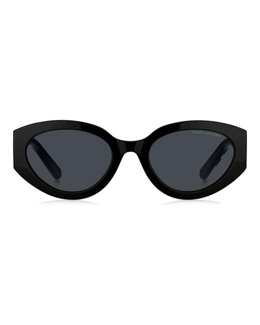 Marc Jacobs Black Schwarze weiß/graue sonnenbrille