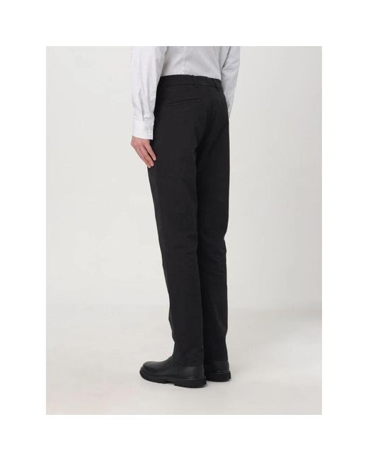 Straight Trousers di Calvin Klein in Black da Uomo