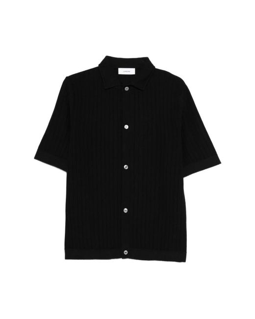 Lardini Black Short Sleeve Shirts for men