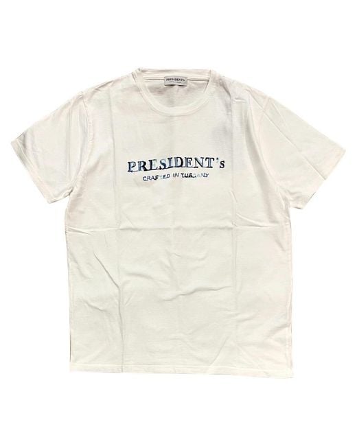 President's White T-Shirts for men