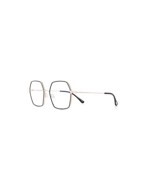 Tom Ford Optical Frame in het Metallic
