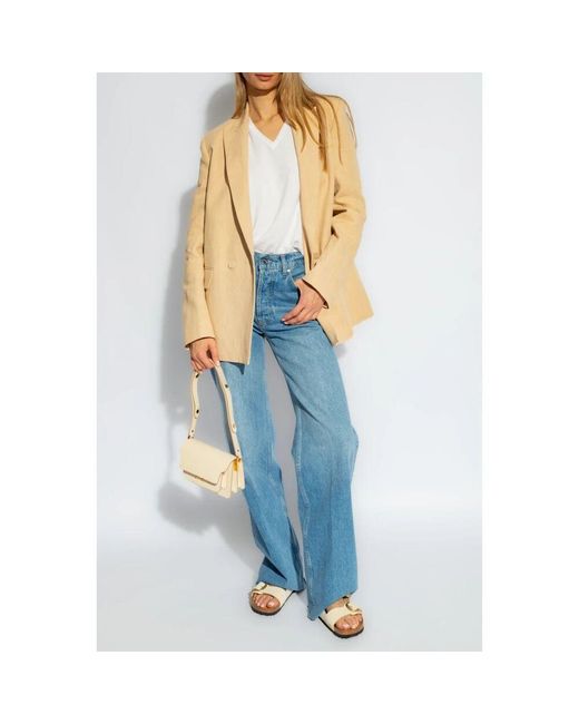 Rag & Bone White V-ausschnitt-top