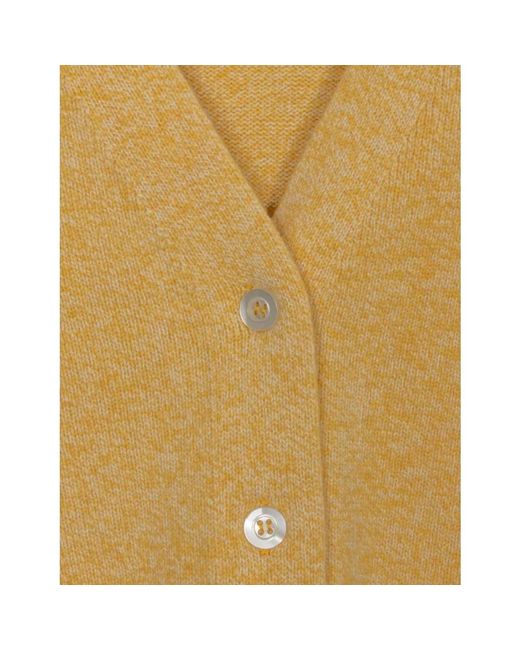 John Smedley Yellow Cardigan