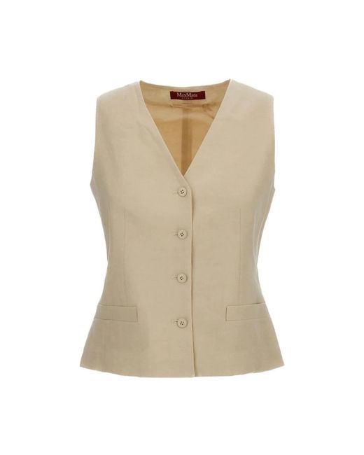 Max Mara Gilets in het Natural