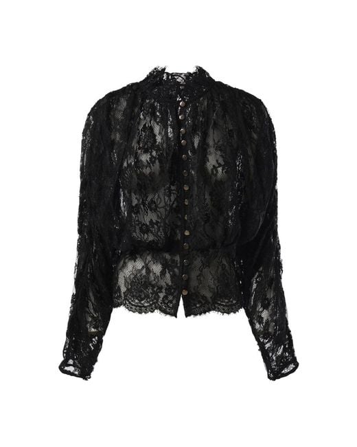 Self-Portrait Blouses in het Black