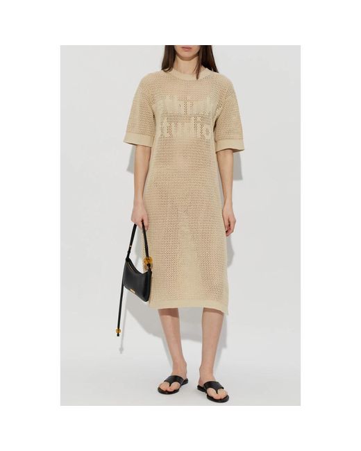 Midi Dresses Rethinkit Studios de color Natural