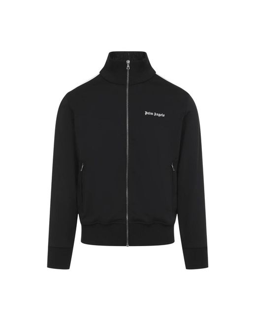 Palm Angels Black Zip-Throughs for men