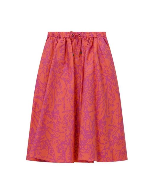 Max Mara Red Midi Skirts