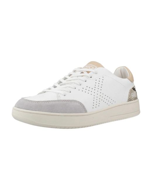 Munich White X-court sneakers