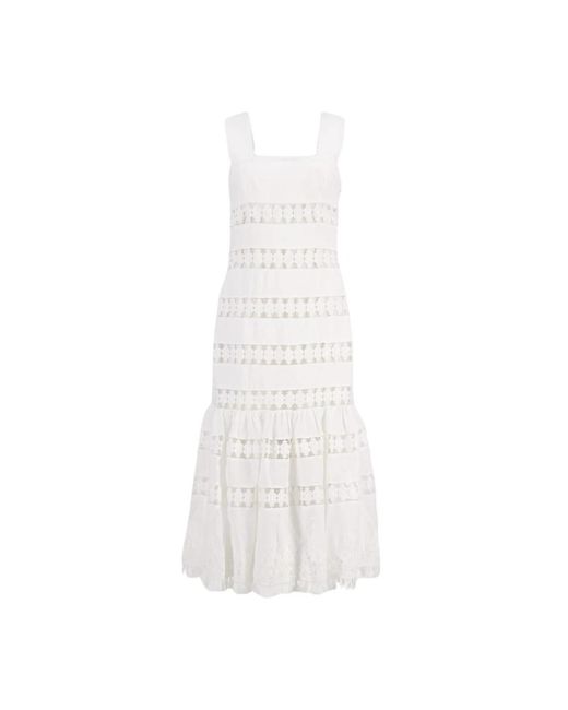 Midi Dresses Zimmermann de color White