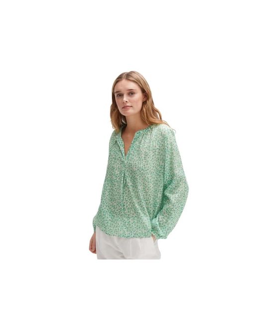 Opus Green Elegante Grüne Bluse