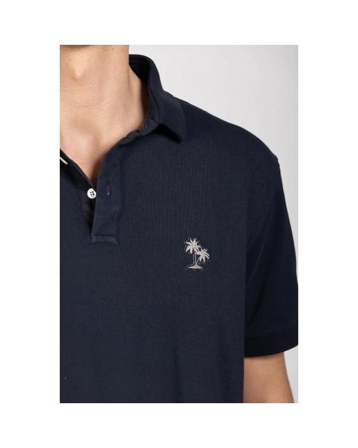 Mason's Leopardi Polo in het Blue voor heren