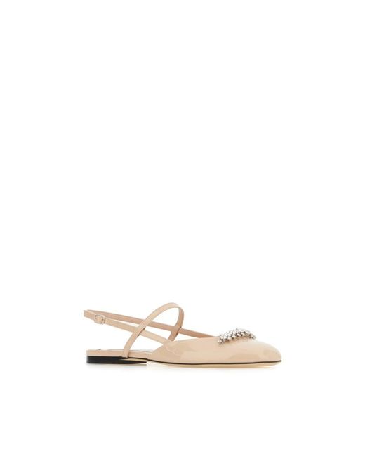 Jimmy Choo Natural Ballerina Shoes