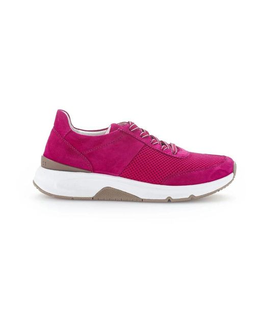 Gabor Purple Fuchsia textil walking sneakers