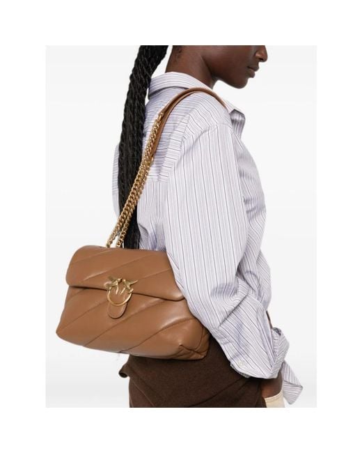 Pinko Brown Shoulder Bags