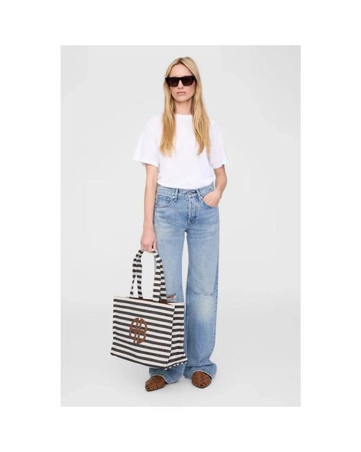 Anine Bing Black Tote Bags