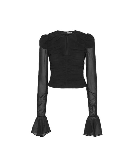 Long Sleeve Tops di ROTATE BIRGER CHRISTENSEN in Black