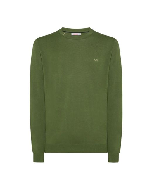 Sun 68 Round-neck knitwear in Green für Herren