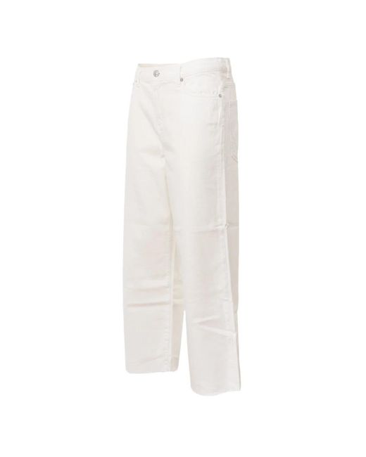 Roy Rogers White Wide Jeans