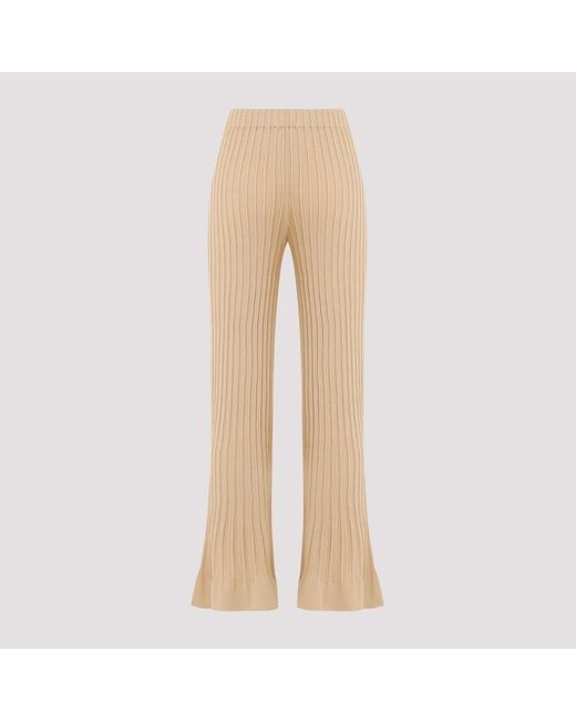 By Malene Birger Natural Wide trousers