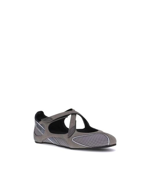 The Attico Gray Ballerina Shoes