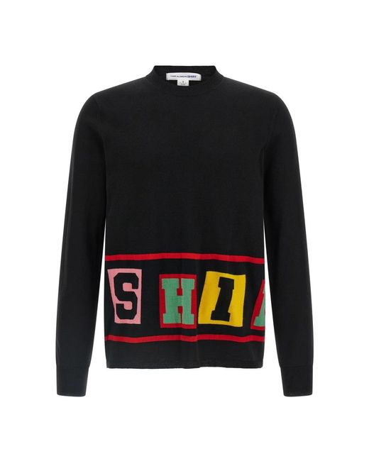 Comme des Garçons Black Round-Neck Knitwear for men