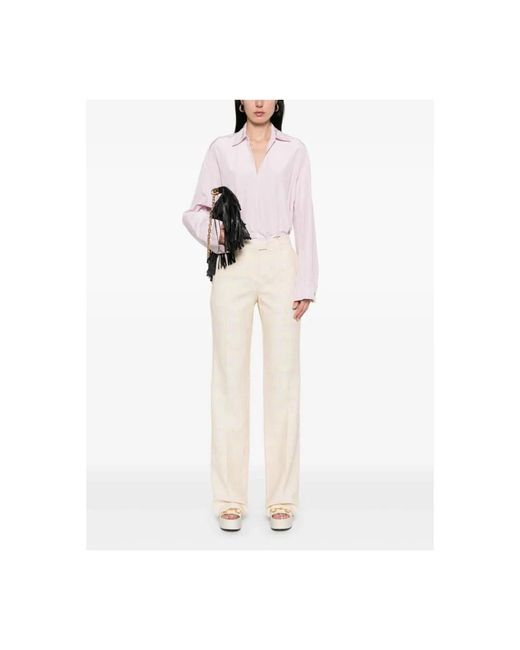 Etro Natural Straight Trousers
