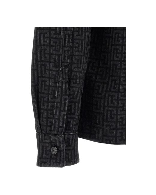 Balmain Black Light Jackets for men