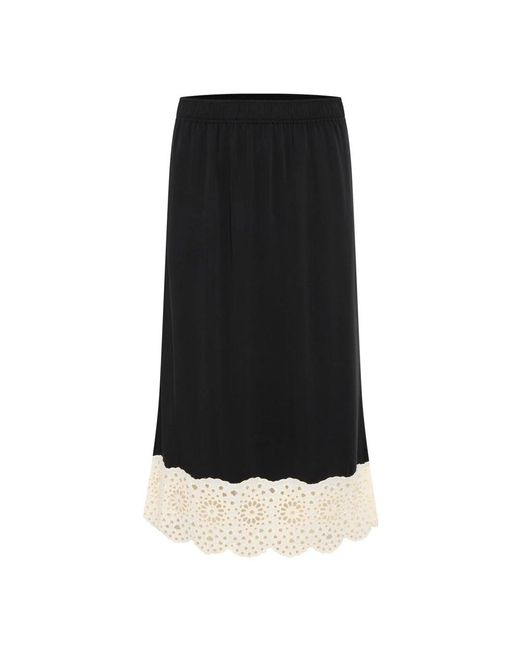 Midi skirts Part Two de color Black