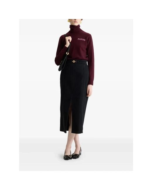Patou Black Midi Skirts