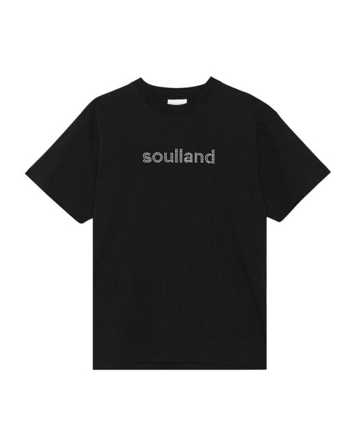 Soulland Black Rhinestone t-shirt