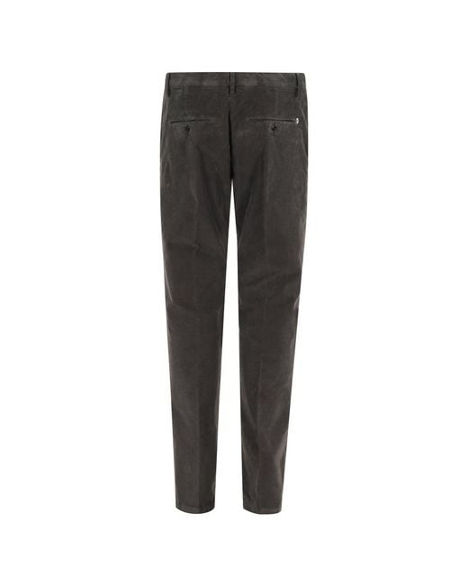 Dondup Gray Slim-Fit Trousers for men