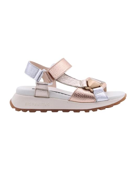 Hispanitas Pink Flat Sandals