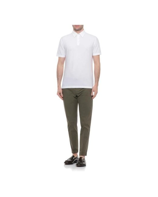 Zanone White Polo Shirts for men