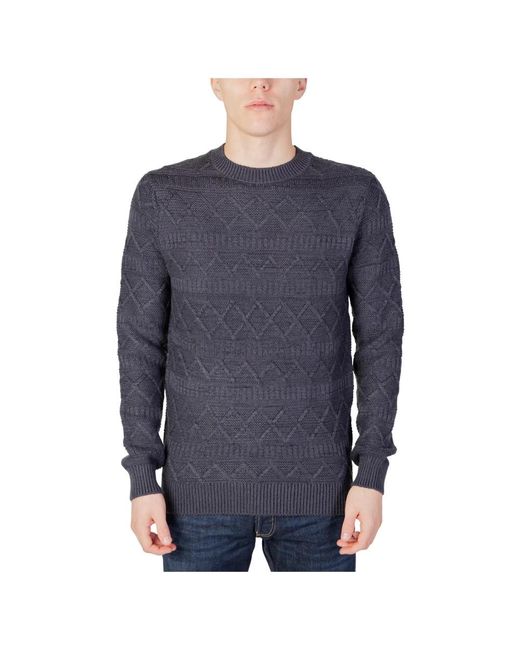 Only & Sons Blue Round-Neck Knitwear for men