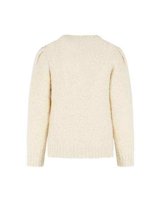 Isabel Marant White Round-Neck Knitwear
