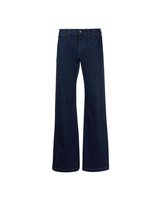 Fay Blue Wide Jeans