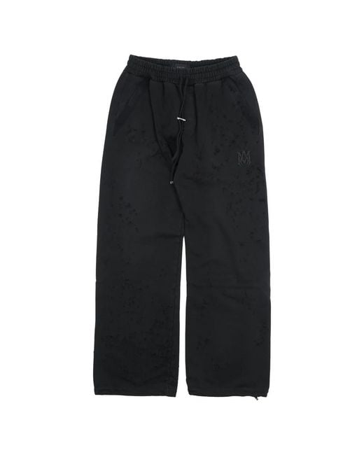 Amiri Black Wide Trousers for men