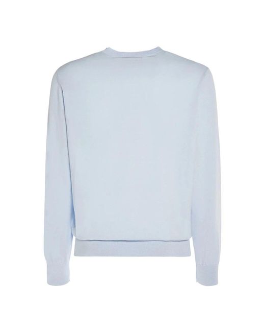 DSquared² White Round-Neck Knitwear for men