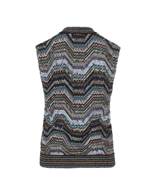 Missoni Zigzag Knit Vest in het Black