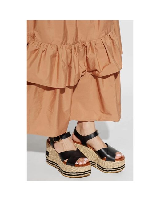 Chloé Black Wedges
