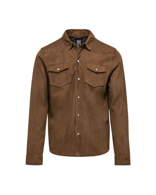 Bomboogie Brown Casual Shirts for men
