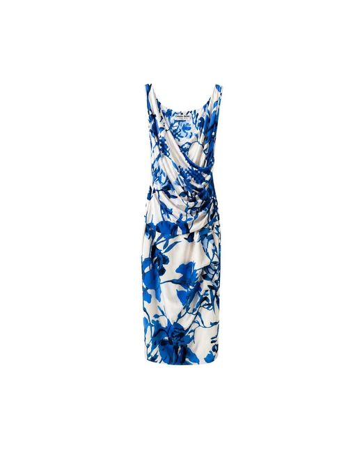 Chiara Boni Blue Midi Dresses