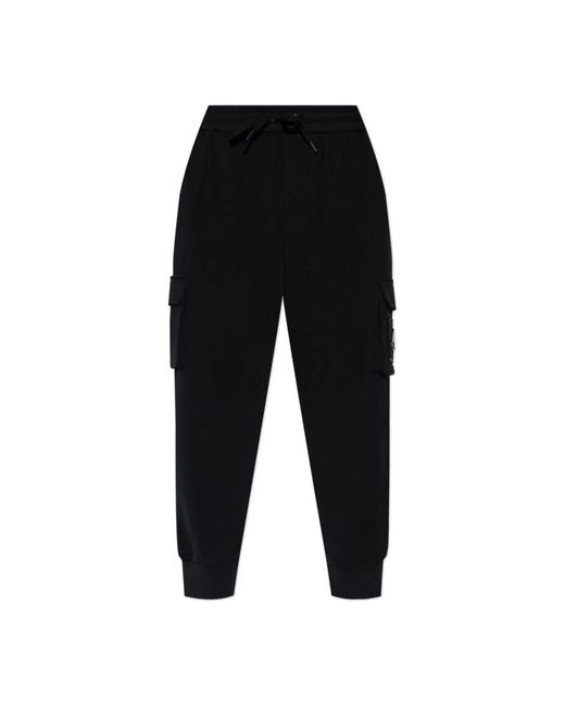 Moose Knuckles Cargo Sweatpants in het Black voor heren