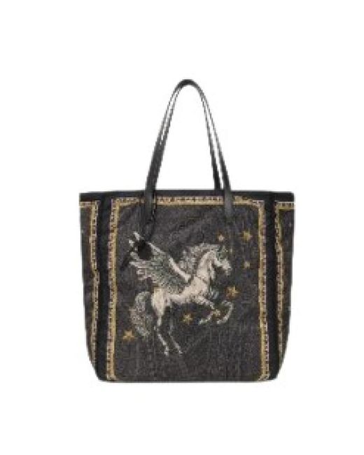 Etro Black Shopping Bags