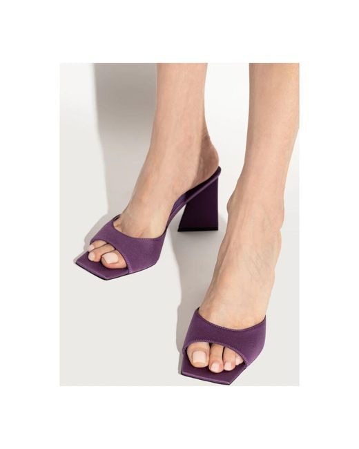 Zapatillas De Tacón Mini Devon, Mujer, Talla The Attico de color Purple